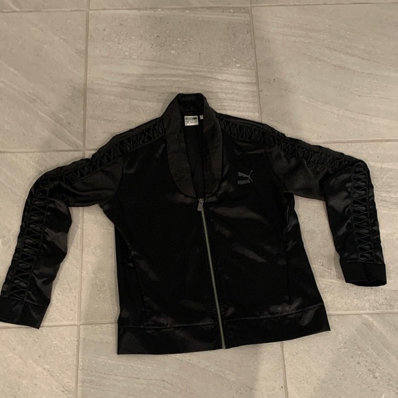Puma Women's Black Bomber Jacket - Picture 1 of 8